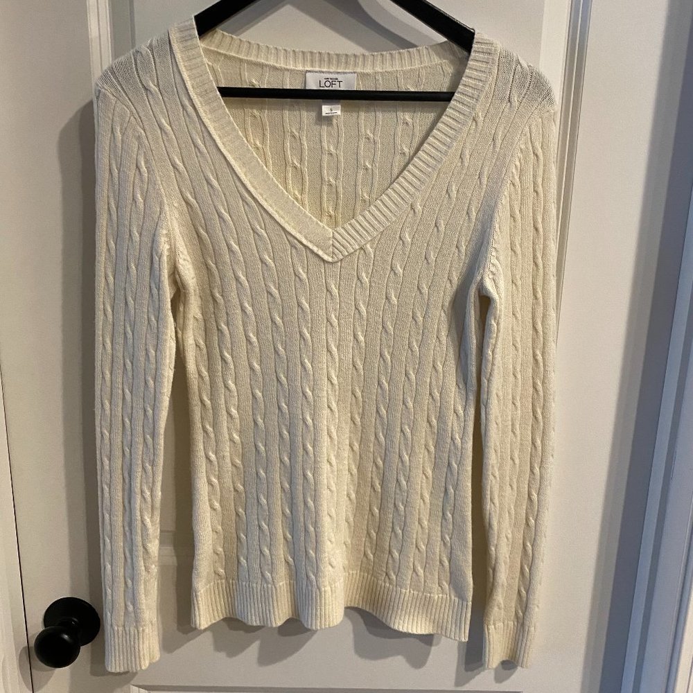 Ann Taylor LOFT | White Sweater